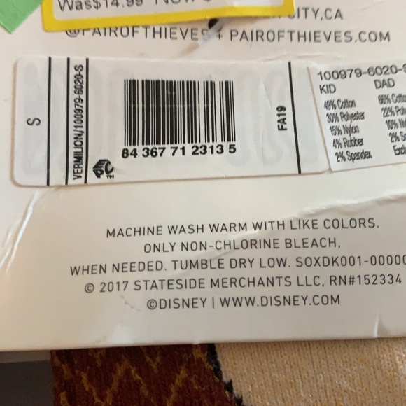 Frozen II Dad Toddler Twinsies Socks 2 pkg Sm New - Picture 5 of 5